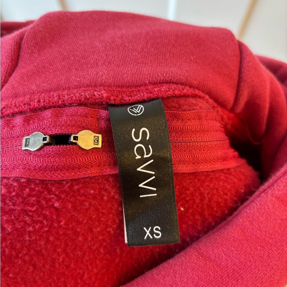 SAVVI Hot Pink Challan Open Back Hoodie Women’s XS Workout Active - Picture 7 of 10